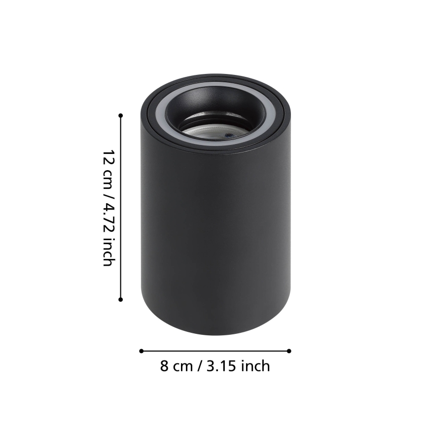 Eglo - Foco LED RGBW com regulação LED/4,9W/230V 2700-6500K preto