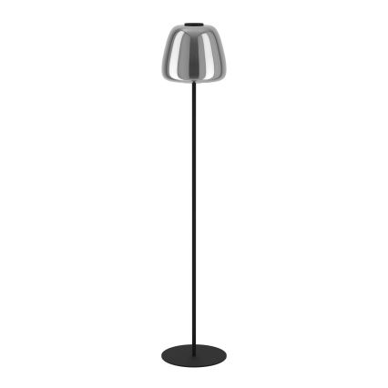 Eglo - Candeeiro de pé LED RGBW regulável LED/15,5W/230V 2700-6500K fumado