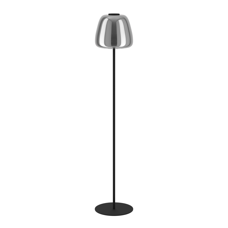 Eglo - Candeeiro de pé LED RGBW regulável LED/15,5W/230V 2700-6500K fumado