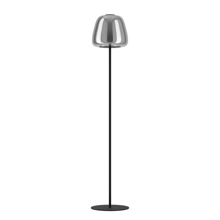 Eglo - Candeeiro de pé LED RGBW regulável LED/15,5W/230V 2700-6500K fumado