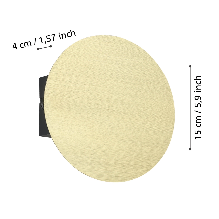 Eglo - Iluminação de parede LED LED/4W/230V 3000K dourado