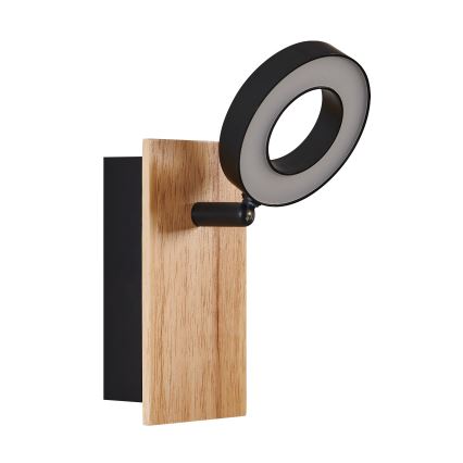 Eglo - Aplique de parede com spot LED/4,2W/230V preto/castanho
