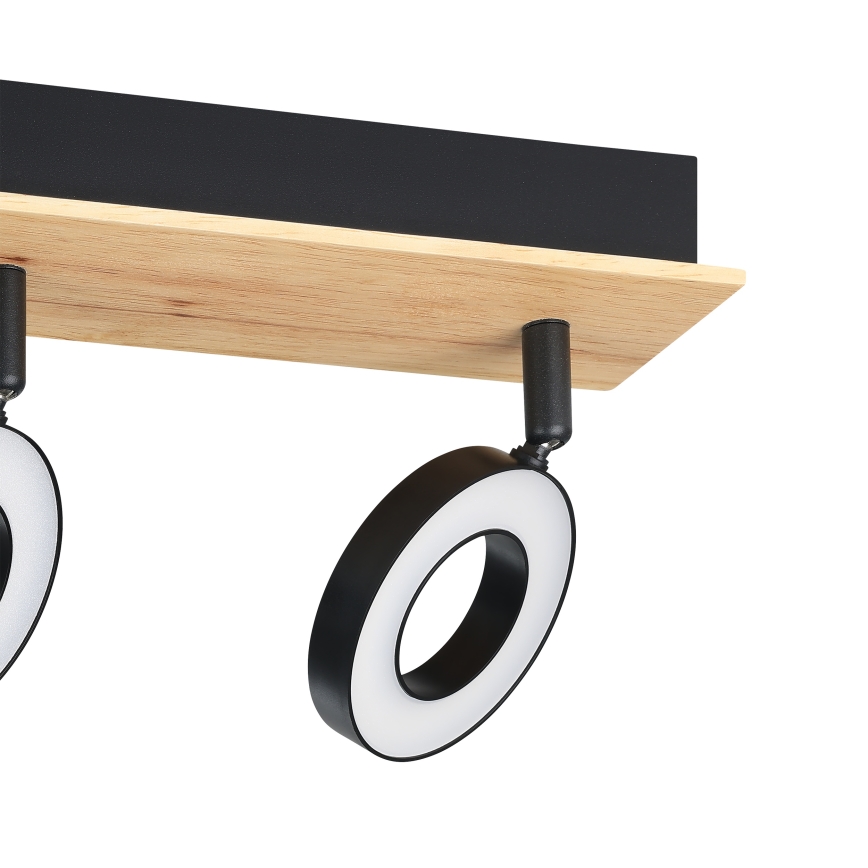 Eglo - Candeeiro de focos LED 3xLED/4,2W/230V preto/castanho