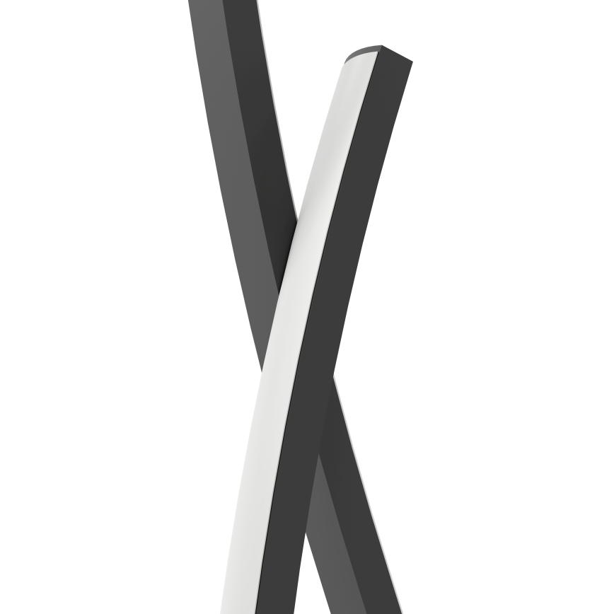 Eglo - Candeeiro de chão LED LED/20W/230V 4000K preto