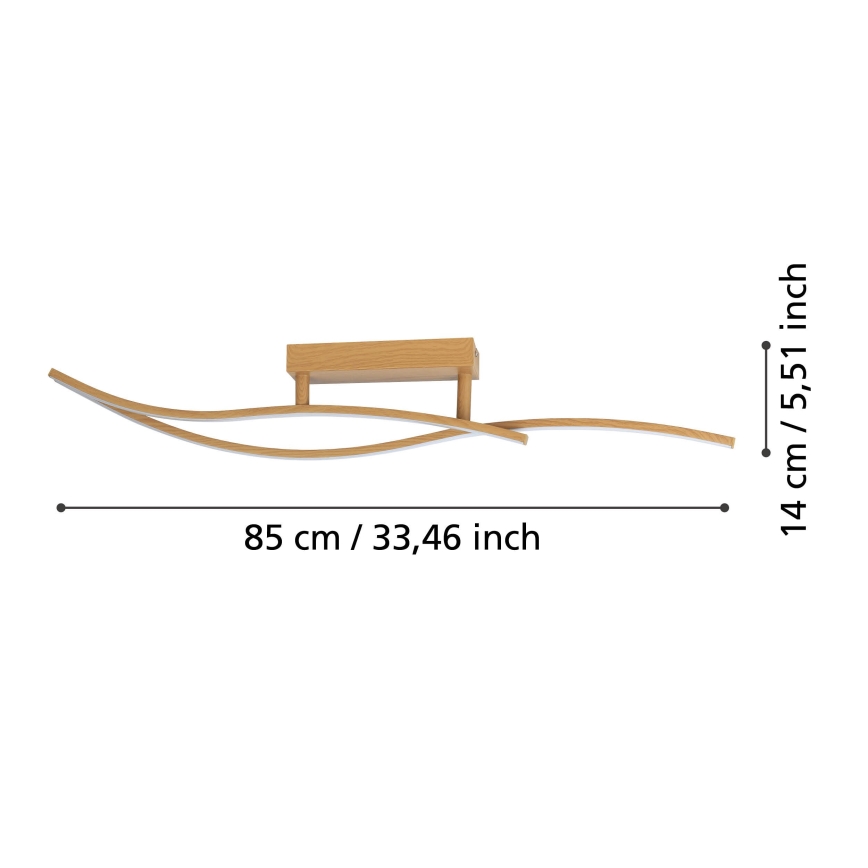 Eglo - Iluminação de teto LED LED/12W/230V 4000K bege