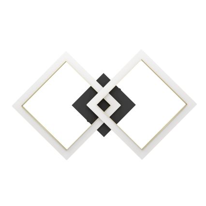 Eglo - Iluminação de teto LED com regulação LED/18,4W/230V 4000K preto/dourado