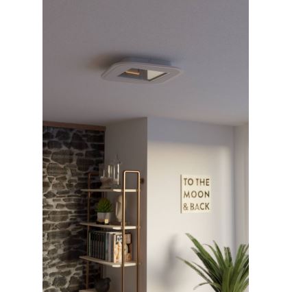 Eglo - Iluminação de teto LED com regulação LED/20W/230V 2700-6500K branco + comando