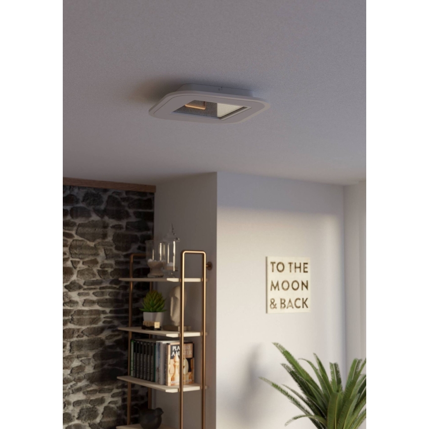 Eglo - Iluminação de teto LED com regulação LED/20W/230V 2700-6500K branco + comando