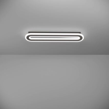 Eglo - Iluminação de teto LED com regulação LED/20W/230V 2700-6500K preto + comando