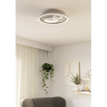 Eglo - Plafon LED, LED/14W/230V + LED/8,5W, Ø 38 cm, branco