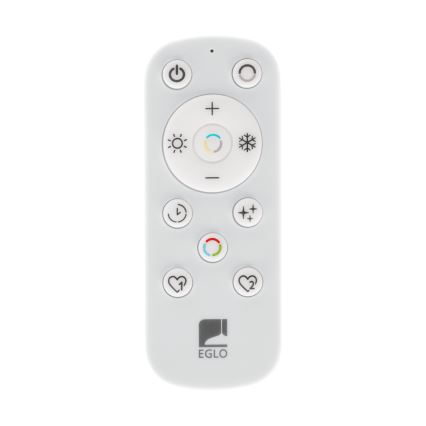 Eglo - Iluminação de teto LED com regulação LED/12W/230V 2700-6500K preto + comando