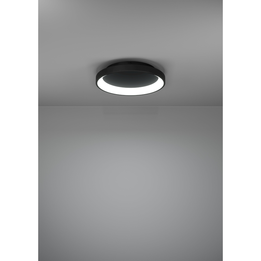 Eglo - Iluminação de teto LED com regulação LED/12W/230V 2700-6500K preto + comando