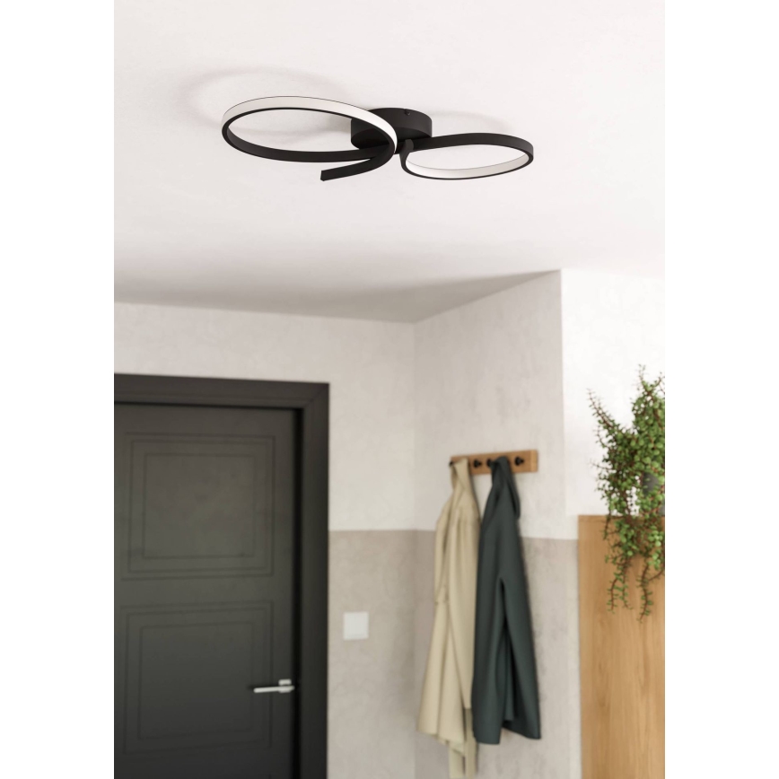 Eglo - Iluminação de teto LED LED/21W/230V 3000K preto