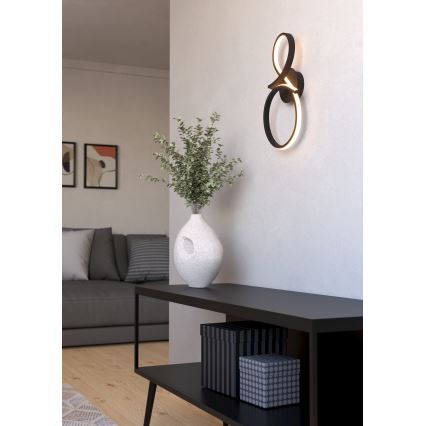 Eglo - Iluminação de parede LED LED/11,4W/230V 3000K preto