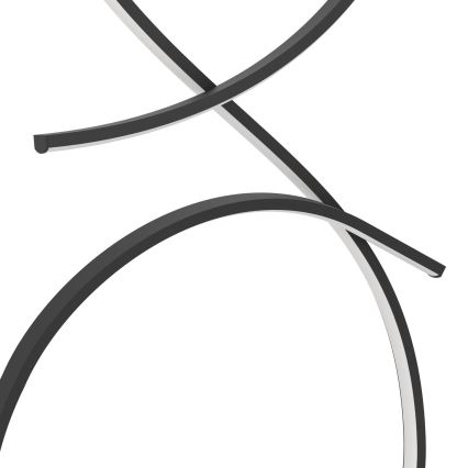 Eglo - Candeeiro de chão LED LED/20W/230V 3000K preto