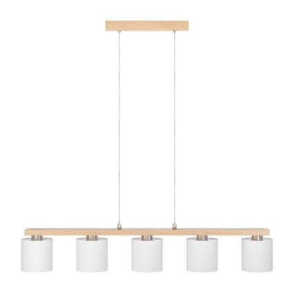 Eglo - Lustre suspenso por cabo 5xE27/28W/230V