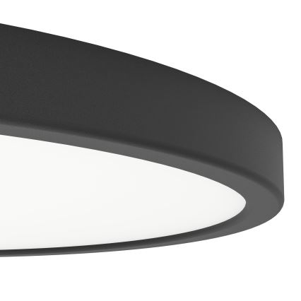 Eglo - Luminária de teto LED/17W/230V 2700/4000/6500K Ø 38,9 cm preta