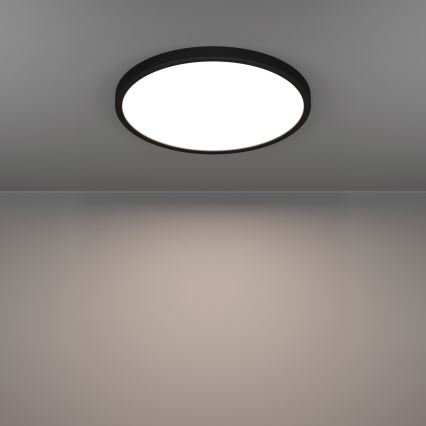 Eglo - Luminária de teto LED/17W/230V 2700/4000/6500K Ø 38,9 cm preta