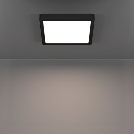 Eglo - Luminária de teto LED/10,5W/230V 2700/4000/6500K 22x22cm preta