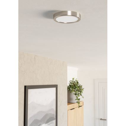 Eglo - Luminária de teto LED/7,5W/230V 2700/4000/6500K diâmetro 16,6 cm cromo fosco