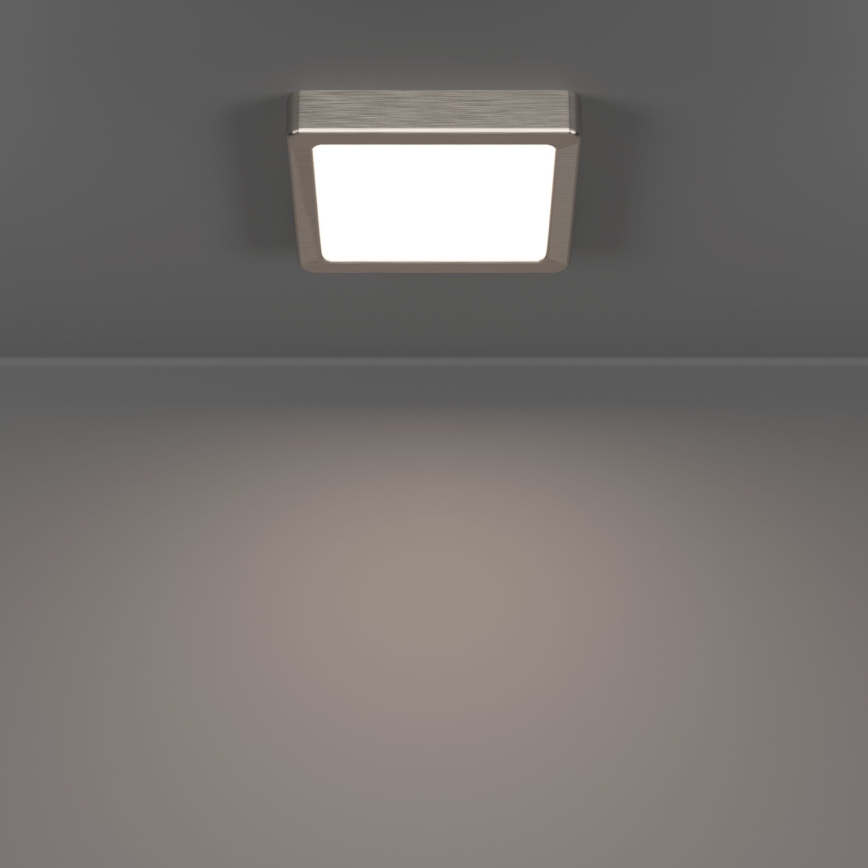 Eglo - Plafon LED/7W/230V 2700/4000/6500K 15x15 cm cromado fosco