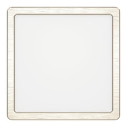 Eglo - Candeeiro de teto LED/10,5W/230V 2700/4000/6500K 22x22 cm cromo mate