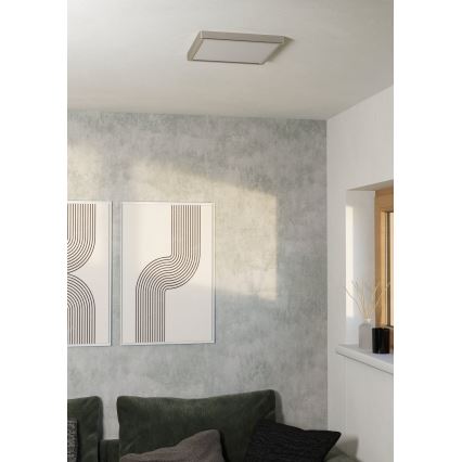 Eglo - Candeeiro de teto LED/13W/230V 2700/4000/6500K 29x29 cm cromo fosco