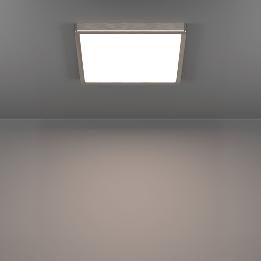 Eglo - Candeeiro de teto LED/13W/230V 2700/4000/6500K 29x29 cm cromo fosco