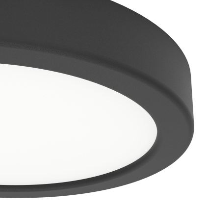 Eglo - Luminária de teto para casa de banho LED/7,5W/230V 2700/4000/6500K diâmetro 16,6 cm IP44 preta