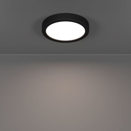 Eglo - Luminária de teto para casa de banho LED/7,5W/230V 2700/4000/6500K diâmetro 16,6 cm IP44 preta