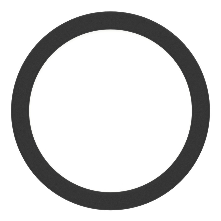 Eglo - Candeeiro de tecto LED para casa de banho, 7,5 W, 230 V, Ø 16,6 cm, IP44, preto