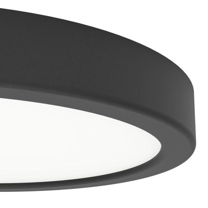 Eglo - Candeeiro de tecto LED para casa de banho LED/11,5W/230V Ø 21,1 cm IP44 preto