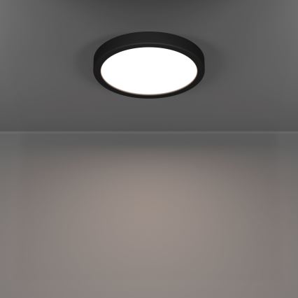 Eglo - Candeeiro de tecto LED para casa de banho LED/11,5W/230V Ø 21,1 cm IP44 preto