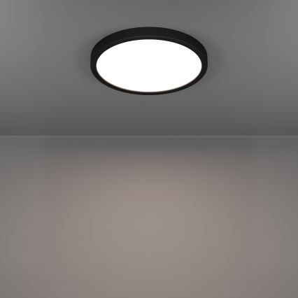 Eglo - Candeeiro de tecto para casa de banho LED/14,2W/230V 2700/4000/6500K diâmetro 27,8 cm IP44 preto