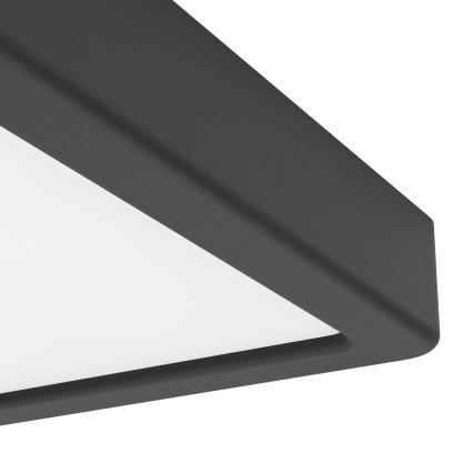 Eglo - Candeeiro de tecto LED para casa de banho LED/7W/230V 2700/4000/6500K 15x15 cm IP44 preto