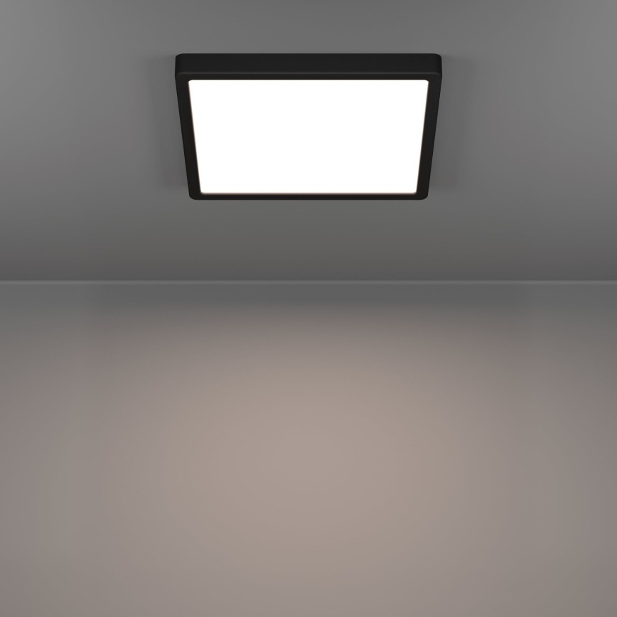 Eglo - Plafon para casa de banho LED/13W/230V 29x29 cm IP44 preto