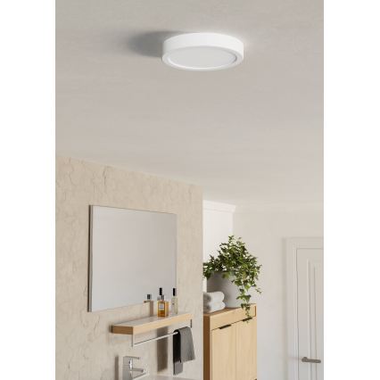 Eglo - Luminária de teto para casa de banho LED/7,5W/230V 2700/4000/6500K Ø 16,6 cm IP44 branca