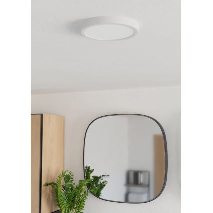Eglo - Luminária de tecto LED para casa de banho LED/11,5W/230V Ø 21,1 cm IP44 branca