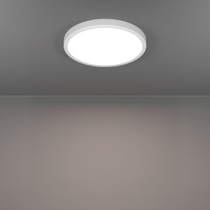 Eglo - Candeeiro de teto para casa de banho LED/14,2 W/230 V 2700/4000/6500 K Ø 27,8 cm IP44 branco