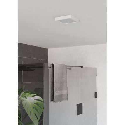 Eglo - Candeeiro de tecto LED para casa de banho LED/7W/230V 2700/4000/6500K 15x15 cm IP44 branco