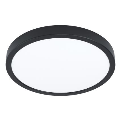 Eglo - Plafon de tecto para casa de banho LED RGBW dimerizável LED/14,3W/230V 2700-6500K diâmetro 27,8 cm IP44 preto