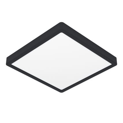 Eglo - Luminária de teto para casa de banho LED RGBW dimerizável LED/13,5W/230V 2700-6500K 29,5x29,5 cm IP44 preta