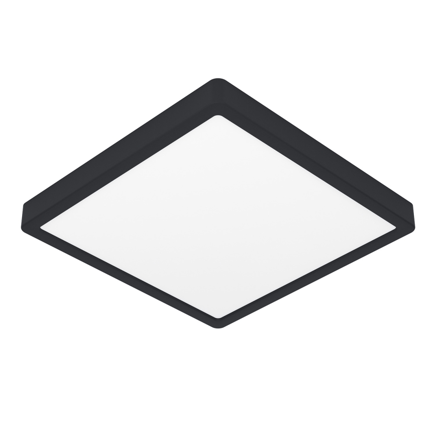 Eglo - Luminária de teto para casa de banho LED RGBW dimerizável LED/13,5W/230V 2700-6500K 29,5x29,5 cm IP44 preta