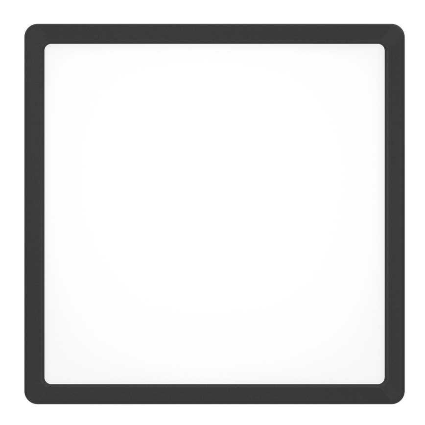 Eglo - Luminária de teto para casa de banho LED RGBW dimerizável LED/13,5W/230V 2700-6500K 29,5x29,5 cm IP44 preta