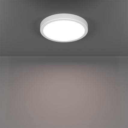 Eglo - Luminária de teto para casa de banho LED RGBW dimerizável LED/11,2W/230V 2700-6500K Ø 21,1 cm IP44 branca