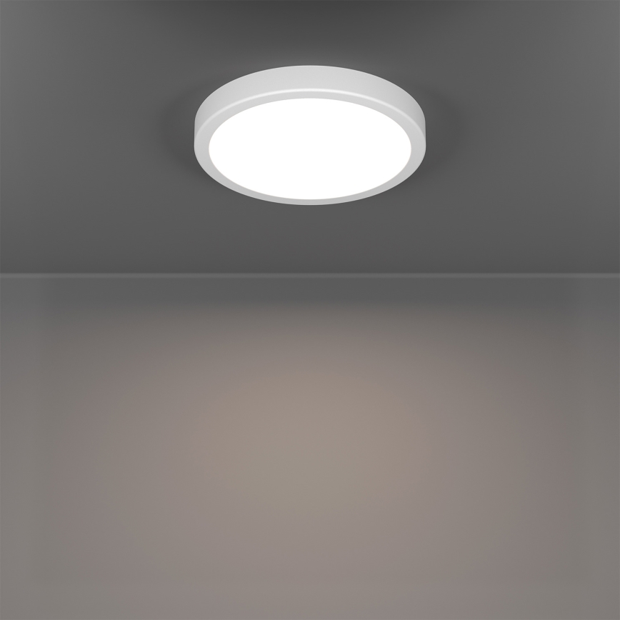 Eglo - Luminária de teto para casa de banho LED RGBW dimerizável LED/11,2W/230V 2700-6500K Ø 21,1 cm IP44 branca