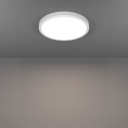 Eglo - Plafon LED RGBW regulável para casa de banho LED/14,3W/230V 2700-6500K diâmetro 27,8 cm IP44 branco