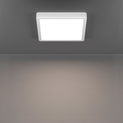 Eglo - Candeeiro de tecto LED RGBW regulável para casa de banho LED/10,5W/230V 2700-6500K 22x22 cm IP44 branco