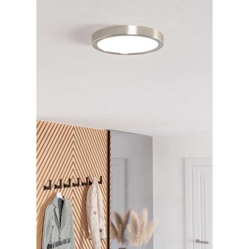 Eglo - LED RGBW Luminária de teto dimerizável para casa de banho LED/11,2W/230V 2700-6500K diâmetro 21,1 cm IP44 cromo mate