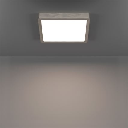 Eglo - Candeeiro de teto para casa de banho LED RGBW dimerizável LED/10,5W/230V 2700-6500K 22x22 cm IP44 cromo mate